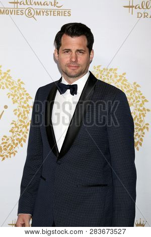 LOS ANGELES - FEB 9:  Kristoffer Polaha at the Hallmark Winter 2019 TCA Event at the Tournament House on February 9, 2019 in Pasadena, CA