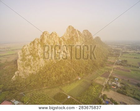 Top View Of Khao Nor, Nakhon Sawan, Thailand
