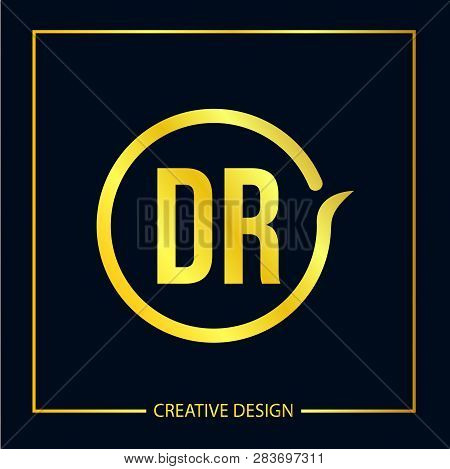 Initial Letter Dr Logo Template Vector Design