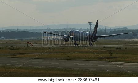 Frankfurt Am Main, Germany - July 19, 2017: Boeing 777-f28 Of N882fd Of Federal Express Fedex Airlin