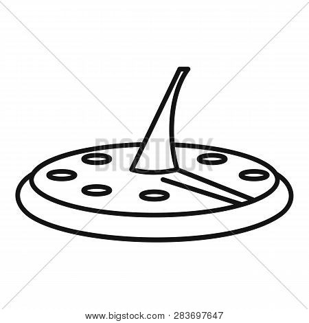 Astronomical Sundial Icon. Outline Astronomical Sundial Vector Icon For Web Design Isolated On White
