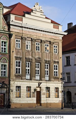 Poznan/poland - February 6th 2019: The Old Town Square With Historic Buildings, Popular Touristic De