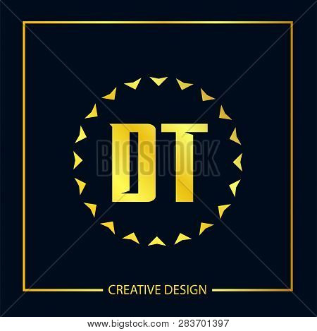 Initial Letter Dt Logo Template Vector Design