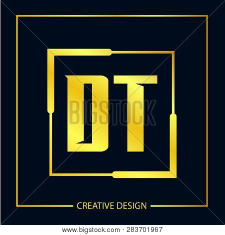 Initial Letter Dt Logo Template Vector Design