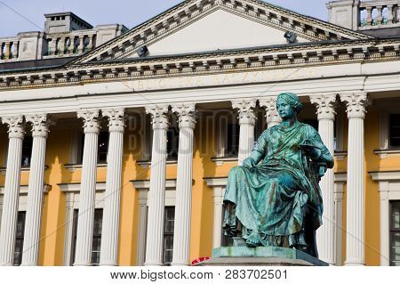 Poznan/poland - February 6th 2019: Raczynscy Library Building (biblioteka Raczynskich)