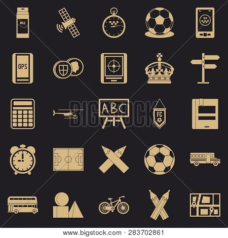 Motorbus Icons Set. Simple Set Of 25 Motorbus Vector Icons For Web For Any Design