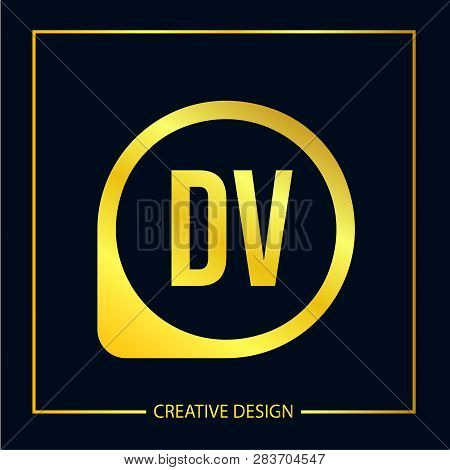 Initial Letter Dv Logo Template Vector Design