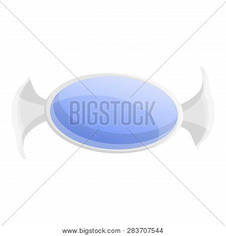 Mint Bonbon Icon. Cartoon Of Mint Bonbon Vector Icon For Web Design Isolated On White Background
