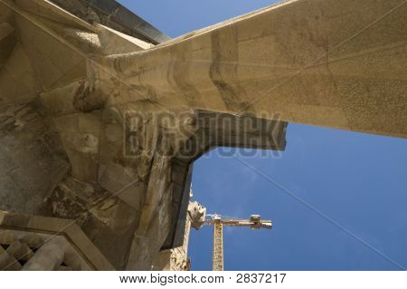 바르셀로나에서 사그라다 파밀리아의 세부 사항