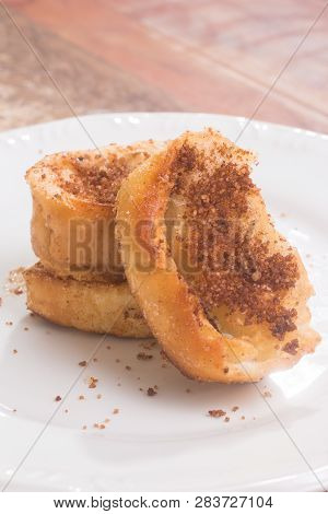Traditional Christmas Rabanadas. Spanish Torrijas
