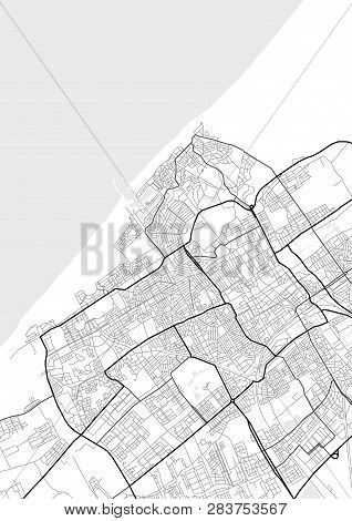 Vector City Map Of Hague In Black And White