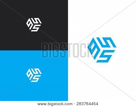 Combination Number, Stylish Vector Emblem For Design