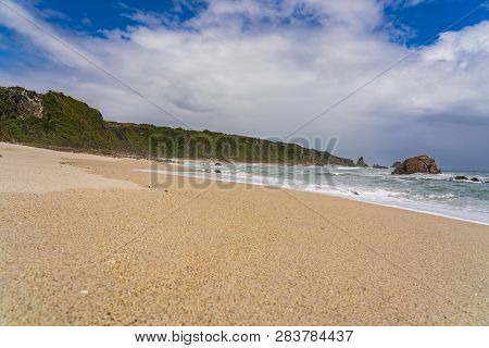 West Coast Rocky Beach, Cape Foulwind, Westport, New Zealand, Amazing Beach Of Cape Foulwind In New 