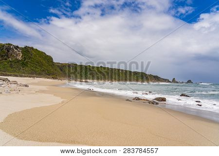 West Coast Rocky Beach, Cape Foulwind, Westport, New Zealand, Amazing Beach Of Cape Foulwind In New 