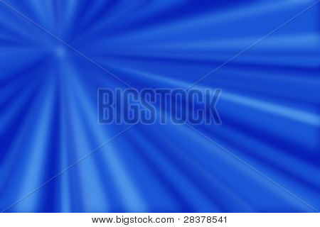 Blauwe en witte stralen van licht op blauwe achtergrond