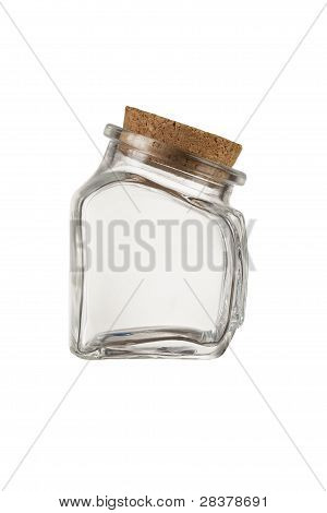 Lege kleine pot met Cork