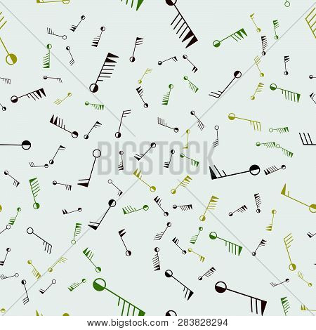 Meteo Topographic Icons. Streamless Vector Pattern. Light Background.