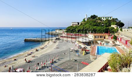 Coast Views Of Genoa City, Italy, Trabel Europe