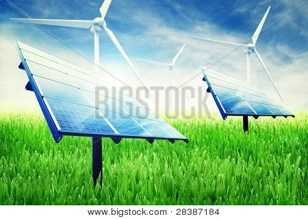 Yeşil enerji yükleme