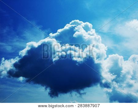 The Beautiful Clouds Over The Alps And The River Rhine Valley (rheintal) - Canton Of St. Gallen, Swi