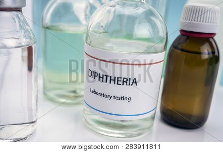 Test Diphtheria In Laboratory, Conceptual Image, Composition Horizontal