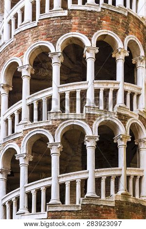 Palazzo Contarini Del Bovolo In Venice. Italy