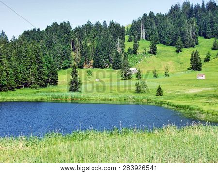 The Smaller Lake Schwendisee (hinterer Schwendisee), Wildhaus - Canton Of St. Gallen, Switzerland