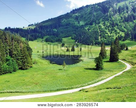 The Smaller Lake Schwendisee (hinterer Schwendisee), Wildhaus - Canton Of St. Gallen, Switzerland