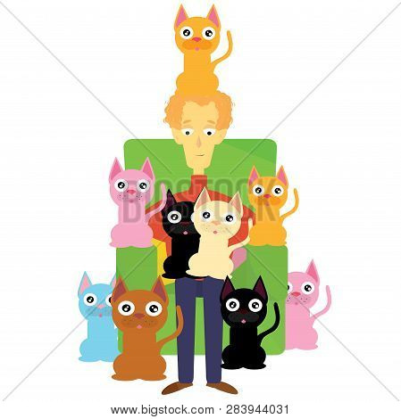 The Guy On The Chair With The Cats