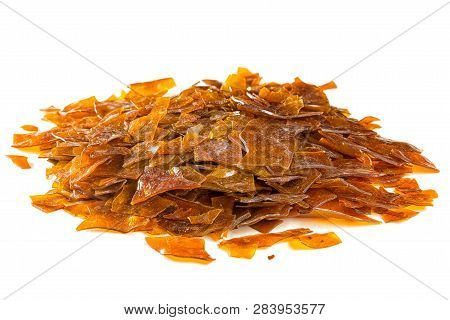 Natural Shellac In Flakes, Which Is Used As Food Glaze And Wood Finish