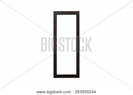 Wooden Frame. Rustic Wood Frame Isolated On The White Background