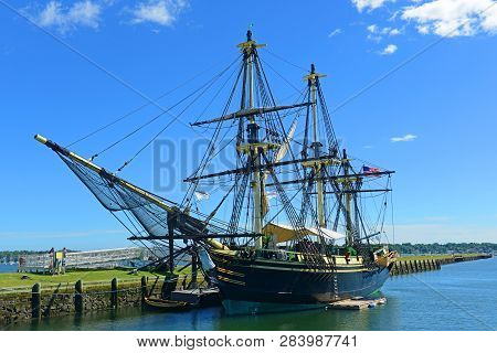 Friendship Of Salem At The Salem Maritime National Historic Site (nhs) In Salem, Massachusetts, Usa.