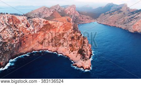 Formentor Peninsula Cap De Formentor In Coast Of North Mallorca, Spain. High Quality Photo