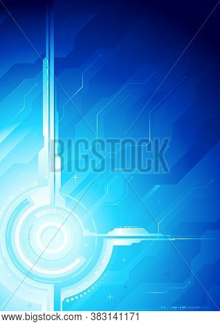 Blue Abstract Background. Modern Composition For Your Design.