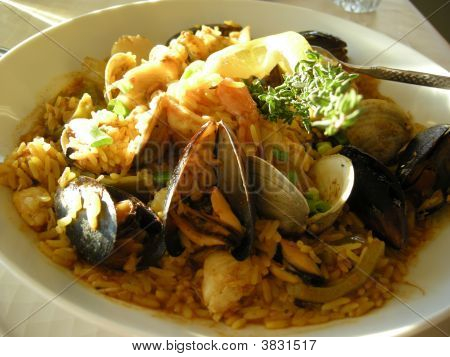 Jambalaya owoce morza