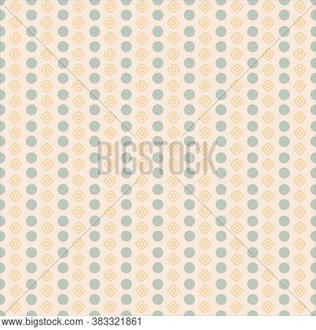Seamless Geometric Vector Pattern. Abstract Background. Pink And Blue Geometric Ornamental Vector Pa