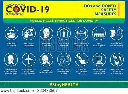 The Do And Don't Safety Measures Or Public Health Practices For Covid-19