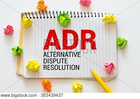 Adr - American Depositary Receipt Acronym, Business Concept Background.