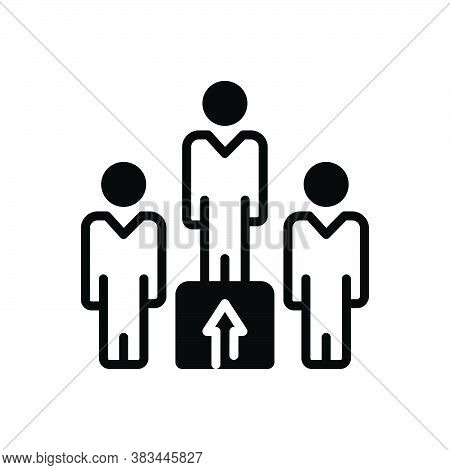 Black Solid Icon For Capability Aptitude Qualification Eligibility Aptitude Talent Skill