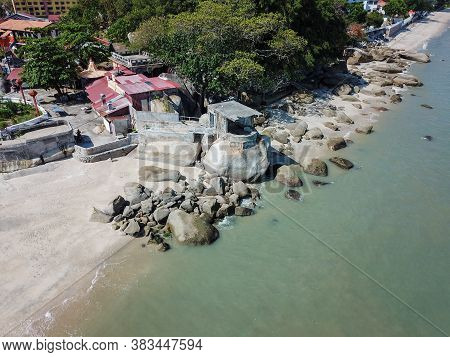 Georgetown, Penang/malaysia - Feb 28 2020: Tanjong Tokong World War Ii Relics