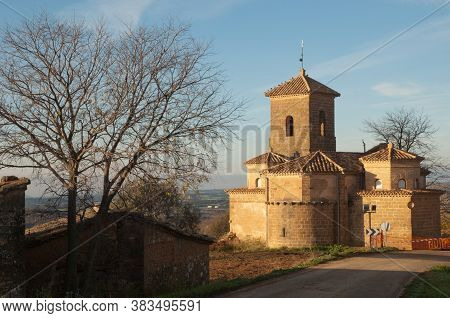 Parish church of Yaso in the Guara mountains. Huesca. Aragon. Spain.