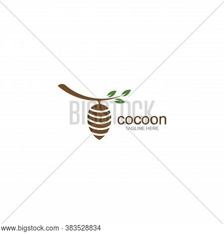Cocoon Logo Template Vector Icon And Symbol