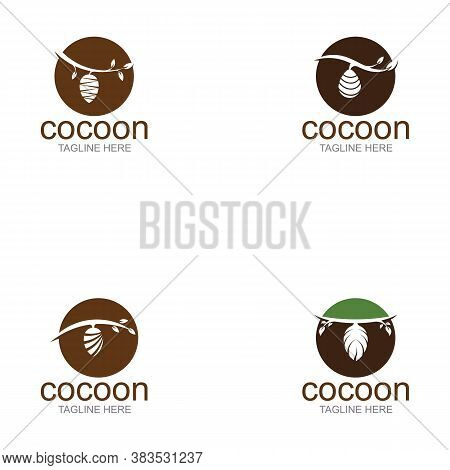 Cocoon Logo Template Vector Icon And Symbol