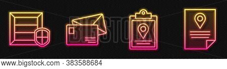 Set Line Document Tracking Marker System, Delivery Pack Security With Shield, Envelope And Document 