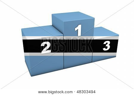 Podium flaga Botswany