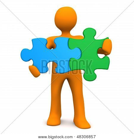 Manikin สอง Puzzlepieces