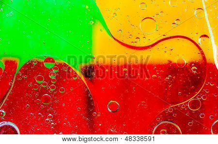 Oil Bubbles Abtract