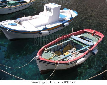Santorini-Ruderboot