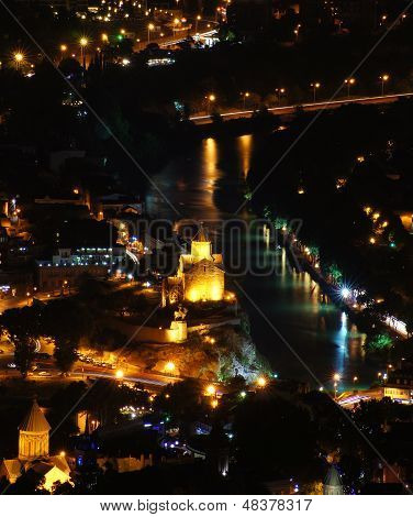 Tbilisi Night Overview