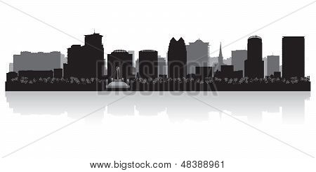 Orlando City Skyline силуэт